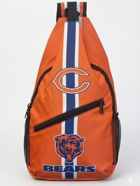 Chicago Bears Orange Sling Backpack - NFL Team Logo